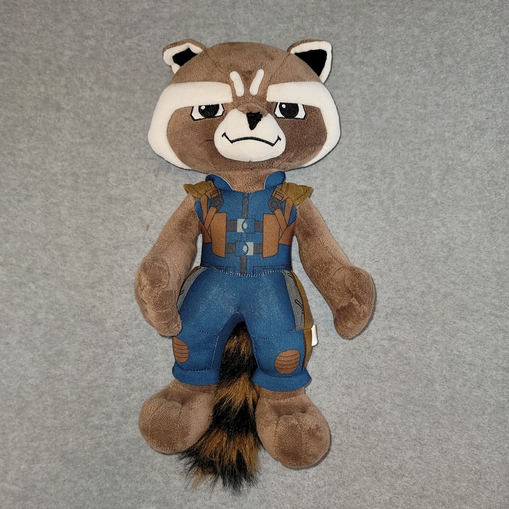 Marvel Guardians of the Galaxy Rocket Raccoon Plush Just Play 16 inch Stuffed